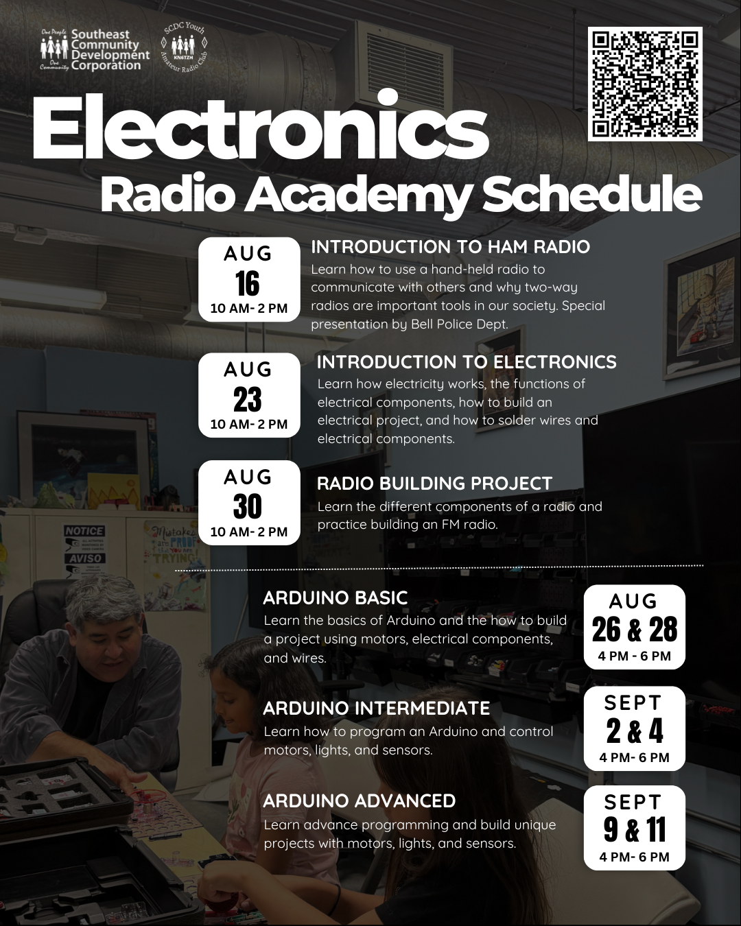2025 Fall Electronics Radio Academy Flyer