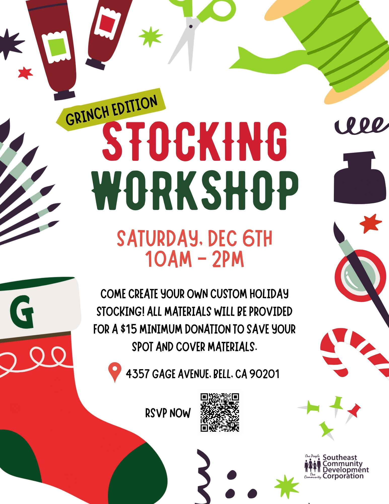 Stocking Workshop - Grinch Edition